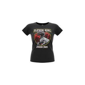 Jurassic World Graphic Tee Womens Medium Black Excellent Clever Girl Raptor